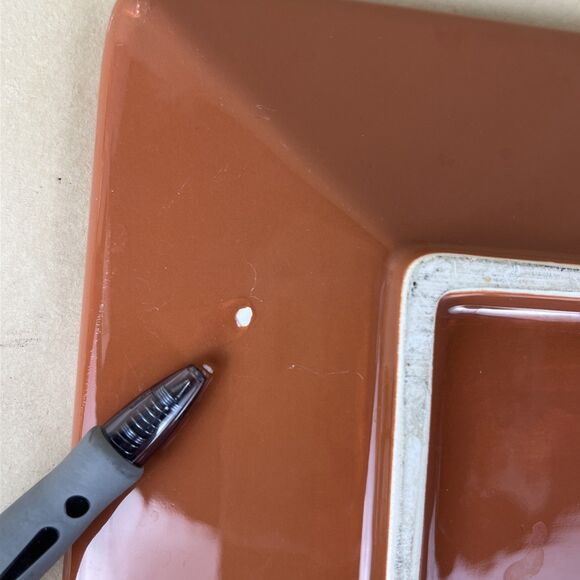 Home Studio BAJA COLLECTION 11” Square Plate Dinner Plate Dishwasher Safe - Picture 8 of 11